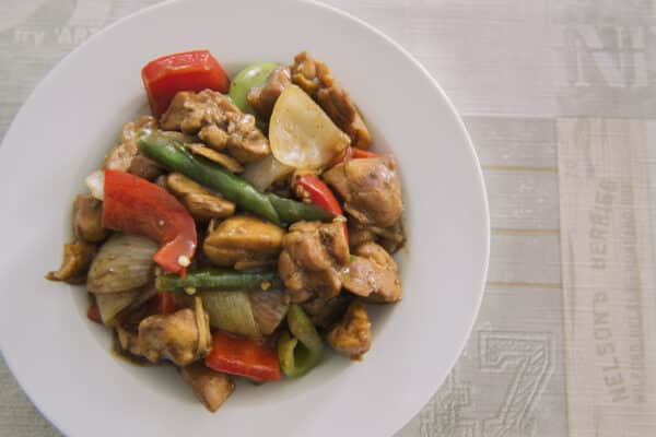 Seitán con verduras